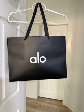 ALO Yoga Black and White Branded Gift Bag